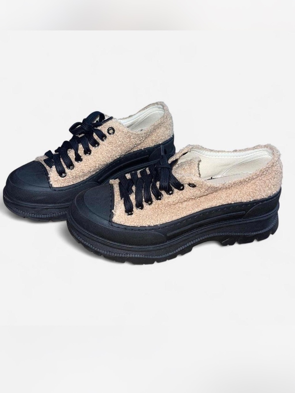 Intentionally blank sneakers
